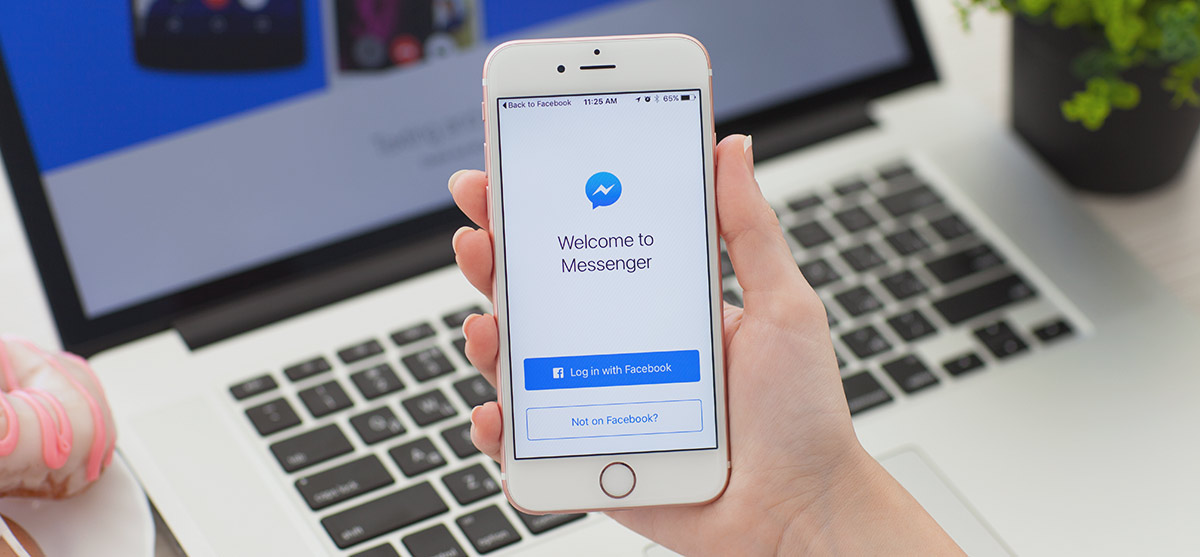 Facebook Messenger iPhone App Login Screen